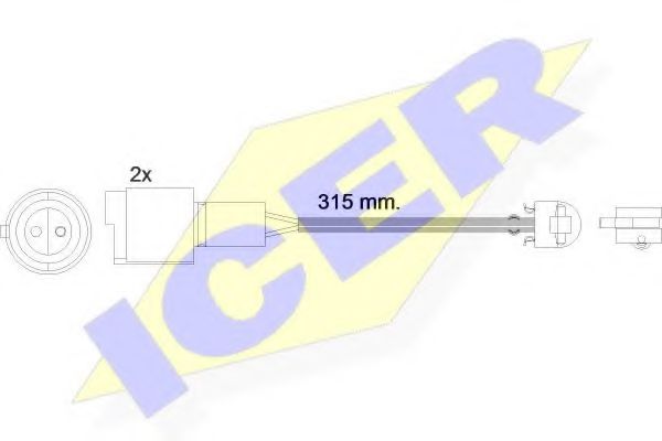 ICER 610440 E C Сигнализатор, износ тормозных колодок для BMW 5 (Бмв 5) ICER 610440 E C Сигнализатор, износ тормозных колодок для BMW 5 (Бмв 5)
