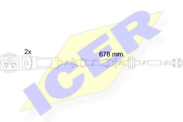 ICER 610452 E C Сигнализатор, износ тормозных колодок для OPEL (Опель) ICER 610452 E C Сигнализатор, износ тормозных колодок для OPEL (Опель)