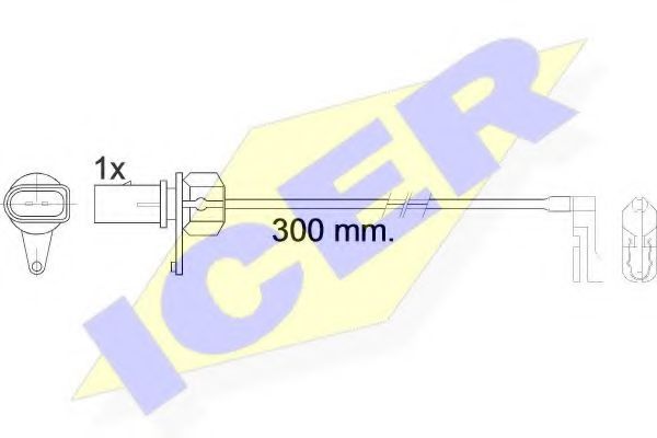 ICER 610459 C Сигнализатор, износ тормозных колодок для AUDI (Ауди) ICER 610459 C Сигнализатор, износ тормозных колодок для AUDI (Ауди)