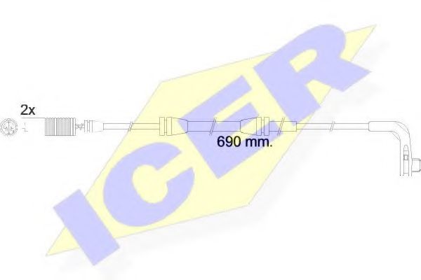 ICER 610479 E C Сигнализатор, износ тормозных колодок для BMW (Бмв) ICER 610479 E C Сигнализатор, износ тормозных колодок для BMW (Бмв)