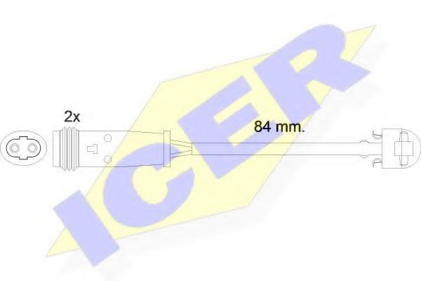 ICER 610484 E C Сигнализатор, износ тормозных колодок для VOLKSWAGEN (Фольксваген) ICER 610484 E C Сигнализатор, износ тормозных колодок для VOLKSWAGEN (Фольксваген)