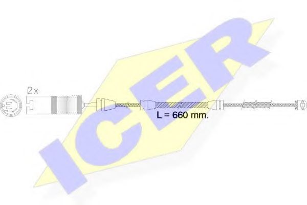 ICER 610497 E C Сигнализатор, износ тормозных колодок для BMW (Бмв) ICER 610497 E C Сигнализатор, износ тормозных колодок для BMW (Бмв)
