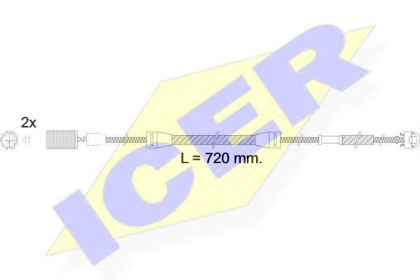 ICER 610498 E C Сигнализатор, износ тормозных колодок для BMW (Бмв) ICER 610498 E C Сигнализатор, износ тормозных колодок для BMW (Бмв)