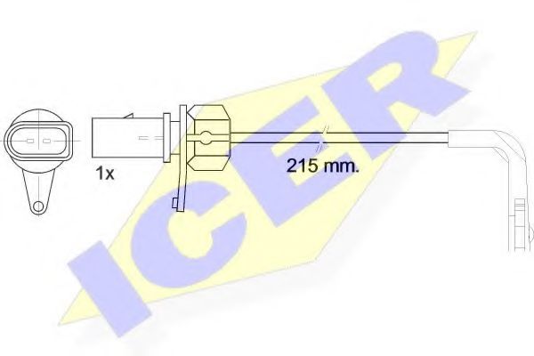 ICER 610508 C Сигнализатор, износ тормозных колодок для AUDI (Ауди) ICER 610508 C Сигнализатор, износ тормозных колодок для AUDI (Ауди)