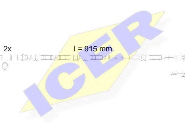ICER 610557 E C Сигнализатор, износ тормозных колодок для BMW (Бмв) ICER 610557 E C Сигнализатор, износ тормозных колодок для BMW (Бмв)