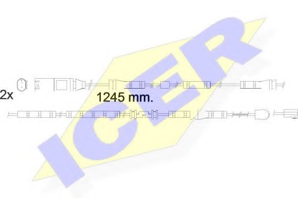 ICER 610559 E C Сигнализатор, износ тормозных колодок для BMW X3 (Бмв Х3) ICER 610559 E C Сигнализатор, износ тормозных колодок для BMW X3 (Бмв Х3)