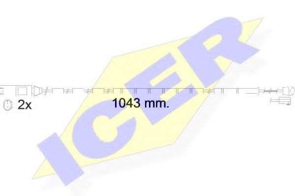 ICER 610560 E C Сигнализатор, износ тормозных колодок для BMW (Бмв) ICER 610560 E C Сигнализатор, износ тормозных колодок для BMW (Бмв)