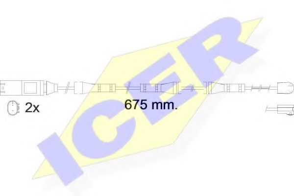 ICER 610561 E C Сигнализатор, износ тормозных колодок для BMW (Бмв) ICER 610561 E C Сигнализатор, износ тормозных колодок для BMW (Бмв)