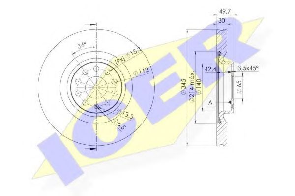 ICER 78BD4083-1 Тормозной диск для SEAT (Сеат) ICER 78BD4083-1 Тормозной диск для SEAT (Сеат)