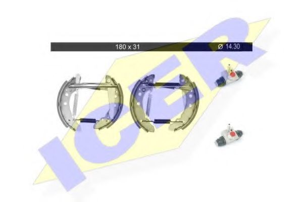 ICER 79KT0001 C Тормозные колодоки для VOLKSWAGEN CARIBE I (Фольксваген Cарибэ и) ICER 79KT0001 C Тормозные колодоки для VOLKSWAGEN CARIBE I (Фольксваген Cарибэ и)