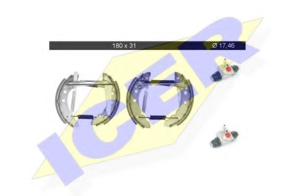 ICER 79KT0002 C Тормозные колодоки для VOLKSWAGEN JETTA II (Фольксваген Жэтта 2) ICER 79KT0002 C Тормозные колодоки для VOLKSWAGEN JETTA II (Фольксваген Жэтта 2)