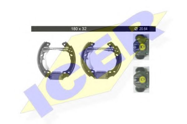 ICER 79KT0010 C Тормозные колодоки для FIAT 500 C (Фиат 500 c) ICER 79KT0010 C Тормозные колодоки для FIAT 500 C (Фиат 500 c)
