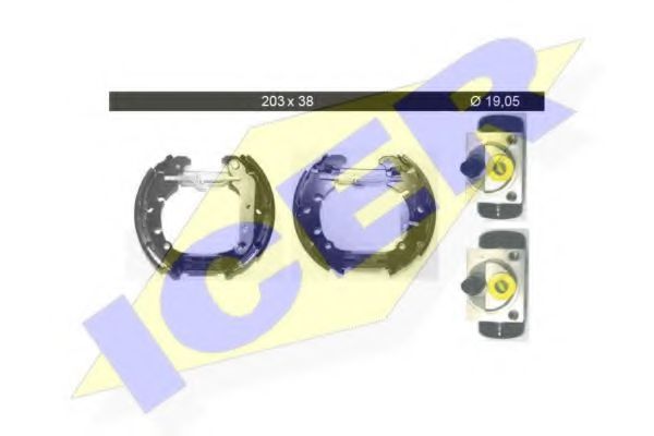 ICER 79KT0023 C Тормозные колодоки для FORD FUSION (Форд Фьюжн) ICER 79KT0023 C Тормозные колодоки для FORD FUSION (Форд Фьюжн)