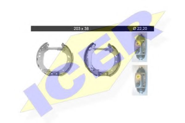 ICER 79KT0026 C Тормозные колодоки для FORD FIESTA (Форд Фиэста) ICER 79KT0026 C Тормозные колодоки для FORD FIESTA (Форд Фиэста)