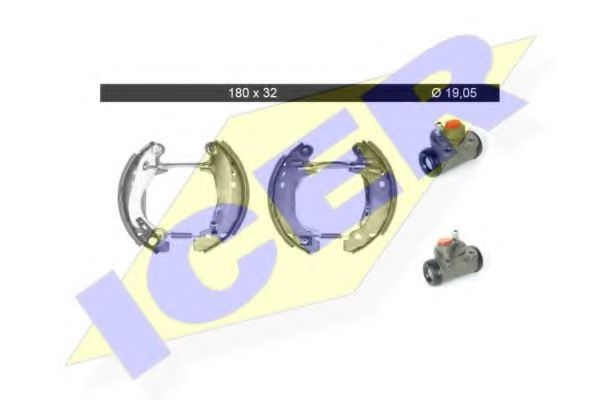 ICER 79KT0061 C Тормозные колодоки для PEUGEOT 205 II (Пежо 205 2) ICER 79KT0061 C Тормозные колодоки для PEUGEOT 205 II (Пежо 205 2)