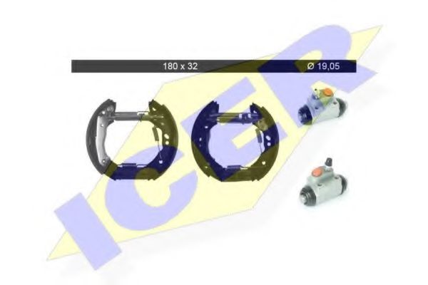 ICER 79KT0096 C Тормозные колодоки для HYUNDAI EXCEL (Хендай Эxcэл) ICER 79KT0096 C Тормозные колодоки для HYUNDAI EXCEL (Хендай Эxcэл)