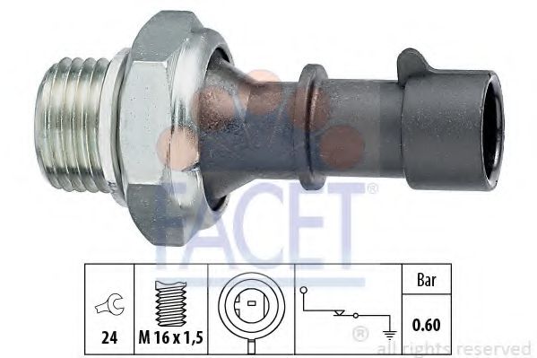 FACET 7.0086 Датчик давления масла K1000099 для OPEL OMEGA A (Опель Омэга а) FACET 7.0086 Датчик давления масла K1000099 для OPEL OMEGA A (Опель Омэга а)