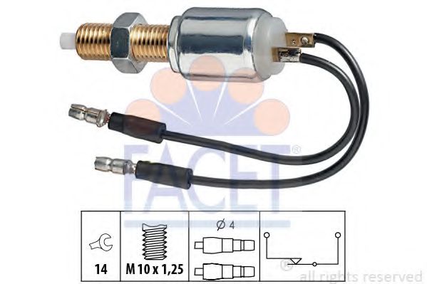 FACET 7.1028 Выключатель фонаря сигнала торможения A15 для DAIHATSU TAFT (Дайхатсу Тафт)