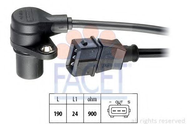 FACET 9.0180 Датчик импульсов; Датчик импульсов, маховик 20 T2N для HONDA ACCORD V (Хонда Аккорд 5) FACET 9.0180 Датчик импульсов; Датчик импульсов, маховик 20 T2N для HONDA ACCORD V (Хонда Аккорд 5)