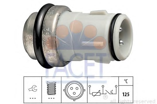 FACET 7.3533 Датчик, температура охлаждающей жидкости RN для AUDI 90 (Ауди 90) FACET 7.3533 Датчик, температура охлаждающей жидкости RN для AUDI 90 (Ауди 90)