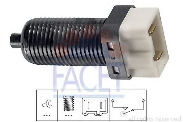 FACET 7.1072 Выключатель фонаря сигнала торможения; Выключатель, привод сцепления (Tempomat) Z7X 726 для RENAULT ESPACE III (Рено Эспейс 3) FACET 7.1072 Выключатель фонаря сигнала торможения; Выключатель, привод сцепления (Tempomat) Z7X 726 для RENAULT ESPACE III (Рено Эспейс 3)