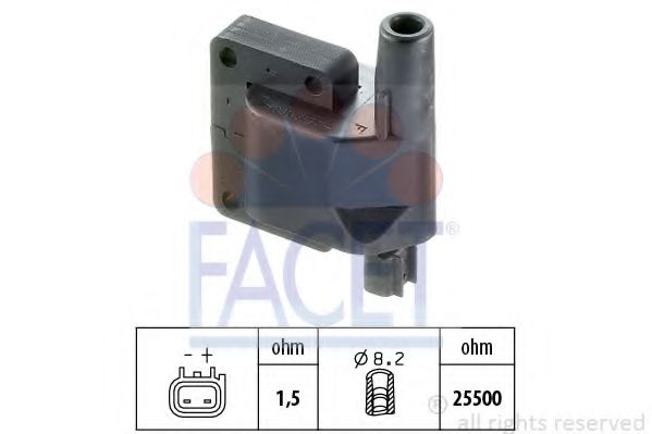 FACET 9.6269S Катушка зажигания 4G63 (SOHC 8V) для MITSUBISHI L 300 STARWAGON (Митсубиши/митсубиси Л 300 старвагон) FACET 9.6269S Катушка зажигания 4G63 (SOHC 8V) для MITSUBISHI L 300 STARWAGON (Митсубиши/митсубиси Л 300 старвагон)