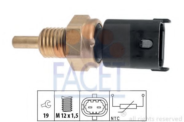 FACET 7.3386 Датчик, температура охлаждающей жидкости; Датчик, температура охлаждающей жидкости; Датчик, температура охлаждающей жидкости перед радиатором для CHEVROLET BEAT (Шевроле Бэат) FACET 7.3386 Датчик, температура охлаждающей жидкости; Датчик, температура охлаждающей жидкости; Датчик, температура охлаждающей жидкости перед радиатором для CHEVROLET BEAT (Шевроле Бэат)