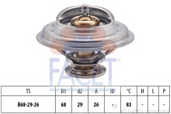 FACET 7.8377S Термостат, охлаждающая жидкость A8A (XUD7TE) для ROVER 400 (Ровер 400) FACET 7.8377S Термостат, охлаждающая жидкость A8A (XUD7TE) для ROVER 400 (Ровер 400)