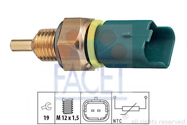 FACET 7.3276 Датчик, температура охлаждающей жидкости; Датчик, температура охлаждающей жидкости; Датчик, температура охлаждающей жидкости RFJ (EW10A) для PEUGEOT 407 (Пежо 407) FACET 7.3276 Датчик, температура охлаждающей жидкости; Датчик, температура охлаждающей жидкости; Датчик, температура охлаждающей жидкости RFJ (EW10A) для PEUGEOT 407 (Пежо 407)