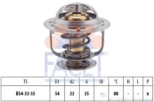 FACET 7.8248S Термостат, охлаждающая жидкость G4EH для HYUNDAI EXCEL (Хендай Эxcэл) FACET 7.8248S Термостат, охлаждающая жидкость G4EH для HYUNDAI EXCEL (Хендай Эxcэл)