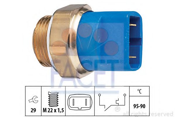 FACET 7.5032 Термовыключатель, вентилятор радиатора EP для AUDI 80 (Ауди 80) FACET 7.5032 Термовыключатель, вентилятор радиатора EP для AUDI 80 (Ауди 80)