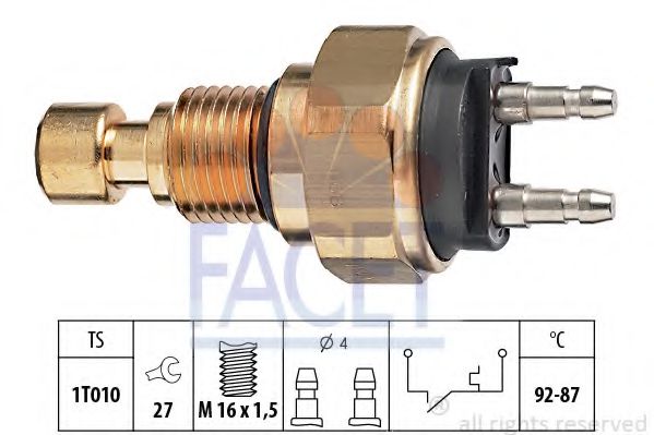 FACET 7.5036 Термовыключатель, вентилятор радиатора EV 2 для HONDA (Хонда) FACET 7.5036 Термовыключатель, вентилятор радиатора EV 2 для HONDA (Хонда)