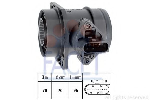 FACET 10.1509 Расходомер воздуха BLS для VOLKSWAGEN JETTA I (Фольксваген Жэтта и) FACET 10.1509 Расходомер воздуха BLS для VOLKSWAGEN JETTA I (Фольксваген Жэтта и)