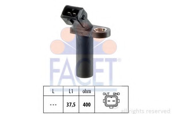 FACET 9.0037 Датчик импульсов; Датчик импульсов, маховик GUD для FORD FIESTA (Форд Фиэста) FACET 9.0037 Датчик импульсов; Датчик импульсов, маховик GUD для FORD FIESTA (Форд Фиэста)