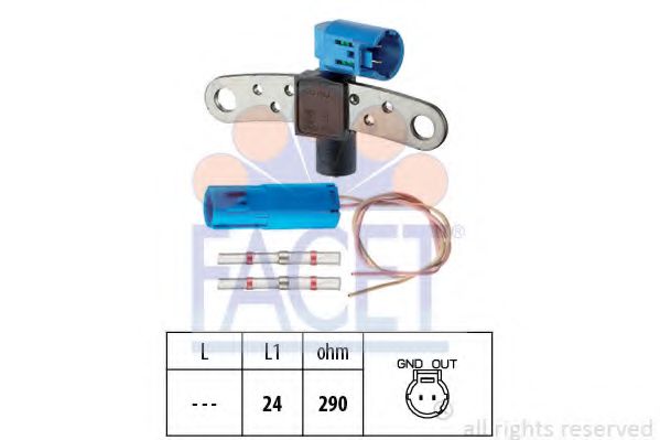 FACET 9.0543K Датчик импульсов; Датчик импульсов, маховик E7J 764 для RENAULT (Рено) FACET 9.0543K Датчик импульсов; Датчик импульсов, маховик E7J 764 для RENAULT (Рено)
