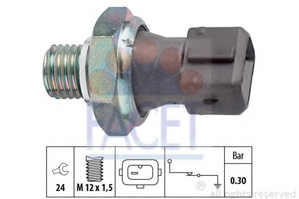 FACET 7.0071 Датчик давления масла M40 B16 (164E1) для BMW 7 (Бмв 7) FACET 7.0071 Датчик давления масла M40 B16 (164E1) для BMW 7 (Бмв 7)