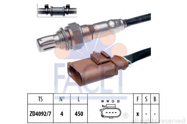 FACET 10.8134 Лямбда-зонд коричневый для AUDI (Ауди) FACET 10.8134 Лямбда-зонд коричневый для AUDI (Ауди)