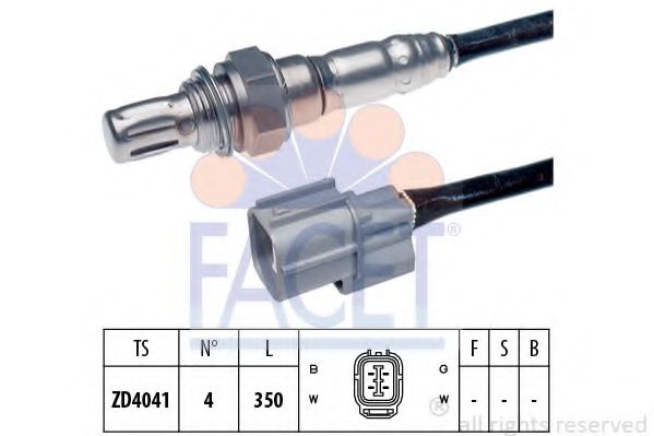 FACET 10.7572 Лямбда-зонд<br >перед катализатором 