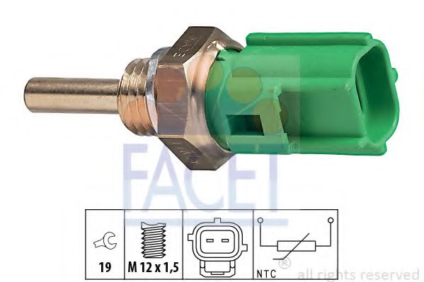 FACET 7.3177 Датчик, температура охлаждающей жидкости; Датчик, температура охлаждающей жидкости; Датчик, температура охлаждающей жидкости WLAA для JAGUAR VANDEN PLAS (Ягуар Vандэн плас) FACET 7.3177 Датчик, температура охлаждающей жидкости; Датчик, температура охлаждающей жидкости; Датчик, температура охлаждающей жидкости WLAA для JAGUAR VANDEN PLAS (Ягуар Vандэн плас)