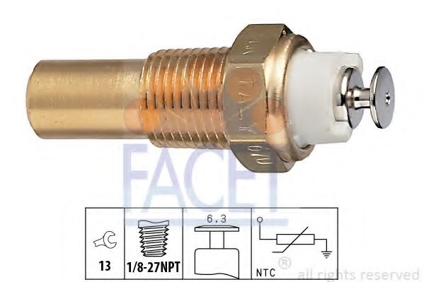 FACET 7.3235 Датчик, температура охлаждающей жидкости; Датчик, температура охлаждающей жидкости; Датчик, температура охлаждающей жидкости C18LE для DAEWOO ARANOS (Дэу Аранос) FACET 7.3235 Датчик, температура охлаждающей жидкости; Датчик, температура охлаждающей жидкости; Датчик, температура охлаждающей жидкости C18LE для DAEWOO ARANOS (Дэу Аранос)
