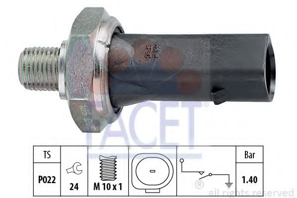 FACET 7.0135 Датчик давления масла черный для SEAT ALTEA (Сеат Алтэа) FACET 7.0135 Датчик давления масла черный для SEAT ALTEA (Сеат Алтэа)