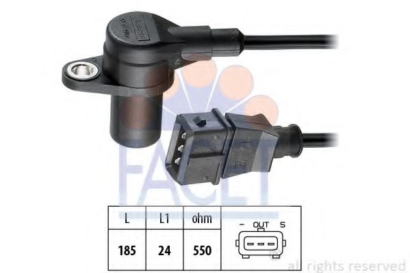 FACET 9.0140 Датчик импульсов; Датчик импульсов, маховик 834 E. 146 для KIA MENTOR (Киа Мэнтор) FACET 9.0140 Датчик импульсов; Датчик импульсов, маховик 834 E. 146 для KIA MENTOR (Киа Мэнтор)