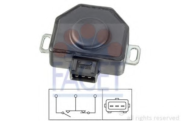 FACET 10.5079 Датчик, положение дроссельной заслонки M20 B23 (236EC) для RENAULT MASTER I (Рено Мастэр и) FACET 10.5079 Датчик, положение дроссельной заслонки M20 B23 (236EC) для RENAULT MASTER I (Рено Мастэр и)