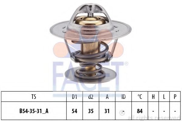 FACET 7.8612S Термостат, охлаждающая жидкость 1W для VOLKSWAGEN POLO CLASSIC (Фольксваген Поло классик) FACET 7.8612S Термостат, охлаждающая жидкость 1W для VOLKSWAGEN POLO CLASSIC (Фольксваген Поло классик)