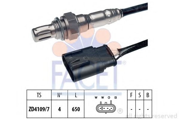 FACET 10.8207 Лямбда-зонд 650 для FIAT 500 (Фиат 500) FACET 10.8207 Лямбда-зонд 650 для FIAT 500 (Фиат 500)