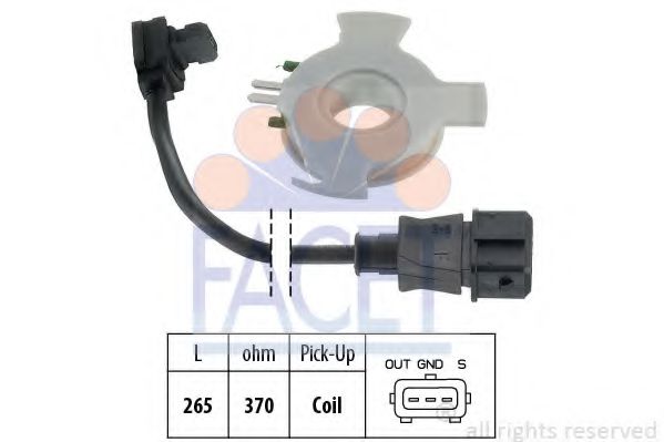 FACET 8.3617 Датчик, импульс зажигания Ducellier для CITROëN (Cитроëн) FACET 8.3617 Датчик, импульс зажигания Ducellier для CITROëN (Cитроëн)
