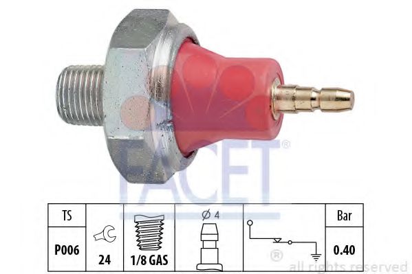 FACET 7.0015 Датчик давления масла 15 D (4EC1) для NISSAN PRIMERA (Ниссан Примера) FACET 7.0015 Датчик давления масла 15 D (4EC1) для NISSAN PRIMERA (Ниссан Примера)