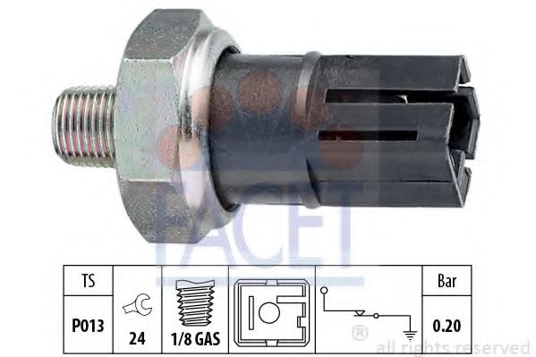 FACET 7.0042 Датчик давления масла QG16DE для NISSAN PRIMERA (Ниссан Примера) FACET 7.0042 Датчик давления масла QG16DE для NISSAN PRIMERA (Ниссан Примера)