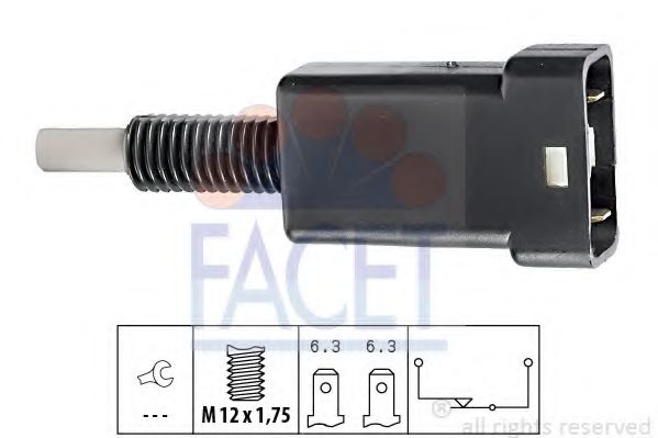 FACET 7.1003 Выключатель фонаря сигнала торможения TKA для FORD FIESTA (Форд Фиэста) FACET 7.1003 Выключатель фонаря сигнала торможения TKA для FORD FIESTA (Форд Фиэста)