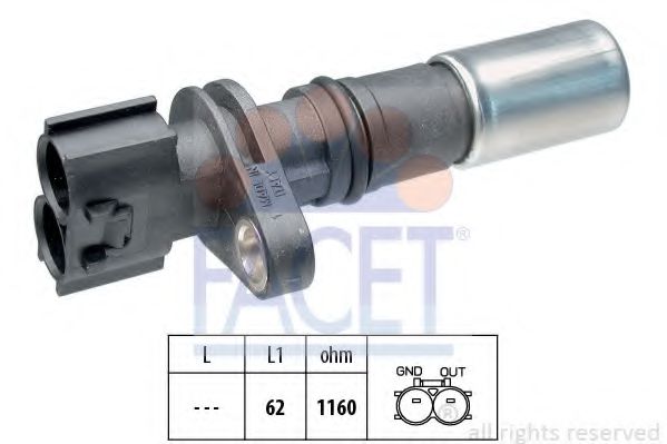 FACET 9.0478 Датчик импульсов; Датчик импульсов, маховик 1NZ-FE для TOYOTA FUN CARGO (Тойота/тоета Фун cарго) FACET 9.0478 Датчик импульсов; Датчик импульсов, маховик 1NZ-FE для TOYOTA FUN CARGO (Тойота/тоета Фун cарго)
